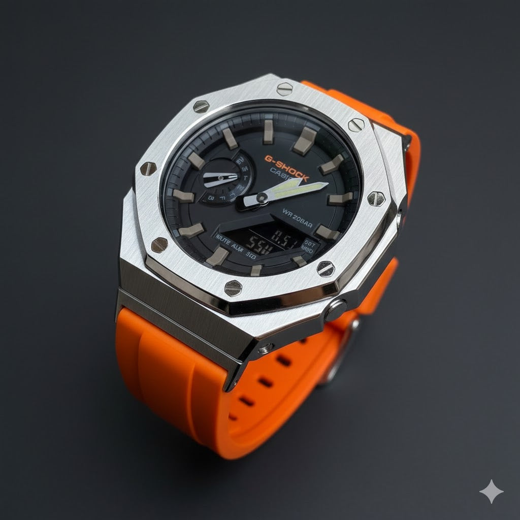 G-Shock CasiOak Orange Sport Rubber